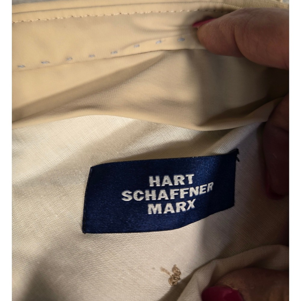 Hart Schaffner Marx Mens 42R Tan Beige Stretch Dress Pants Made in Canada 42x31